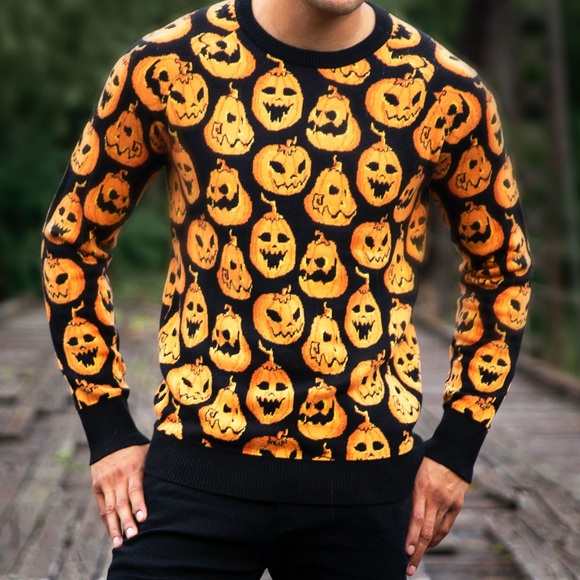 Halloween pumpkin/ jack o lantern sweater - Picture 11 of 11